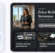 Prévia do tema Dark Mode Elegante da Vitrine Fácil