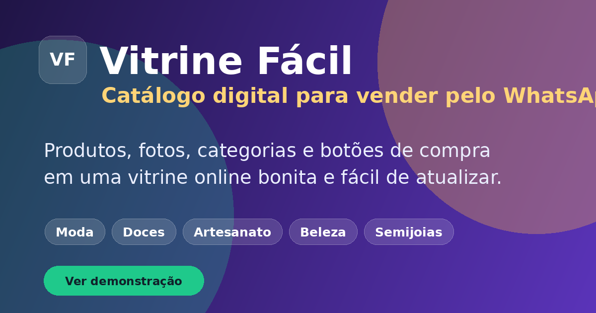Prévia da Vitrine Fácil